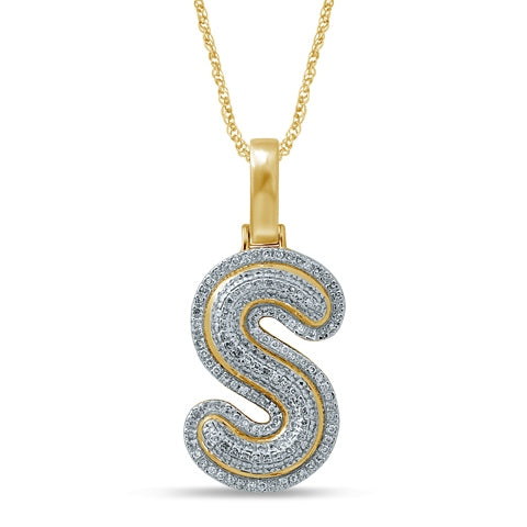 10KT 0.27-0.38CT D-BUBBLE INITIAL " S "