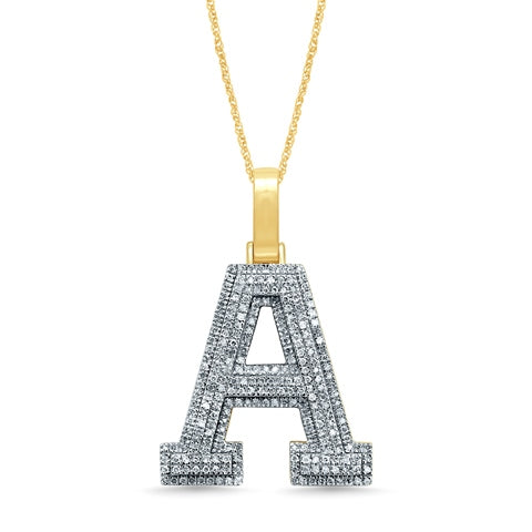 10KT 0.42-0.50CT D-MICROPAVE INITIAL "A"