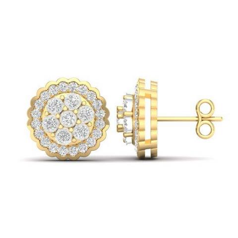 10KT 0.16CT D-EARRINGS