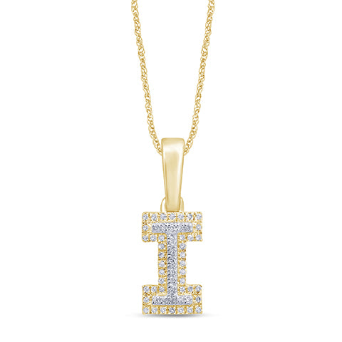 10KT 0.10- 0.12CT D-MICROPAVE INITIAL "I"
