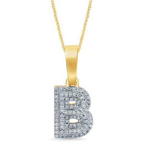 10KT 0.13-0.14CT D-MICROPAVE INITIAL "B"