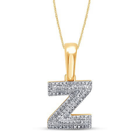 10KT 0.14- 0.15CT D-MICROPAVE INITIAL "Z"