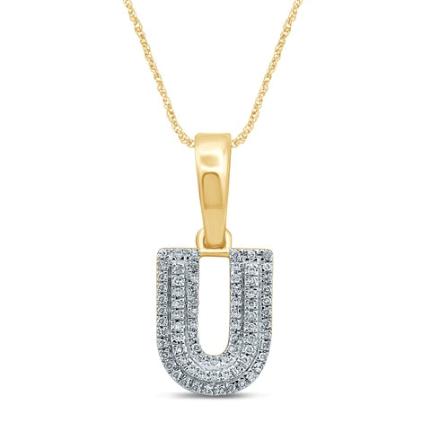 10KT 0.12-0.13CT D-MICROPAVE INITIAL "U"