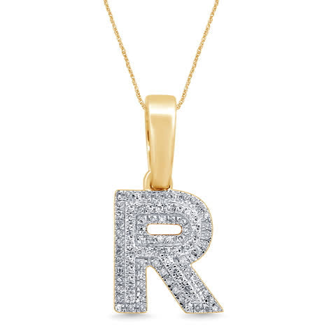 10KT 0.13-0.16 CT D-MICROPAVE INITIALL "R"
