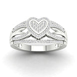 CLOSEOUT 10KT 0.33CT D-LADIES RINGS "HEART"