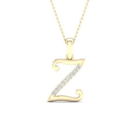 10KT 0.04CT D-LADIES INITIAL "Z"