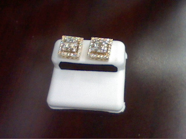 CLOSEOUT: 10 KT 1.22-1.30 CT D-BAGUETTE EARRINGS