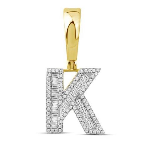 10K 0.46CT D-BAGUETTE INITIAL "K"