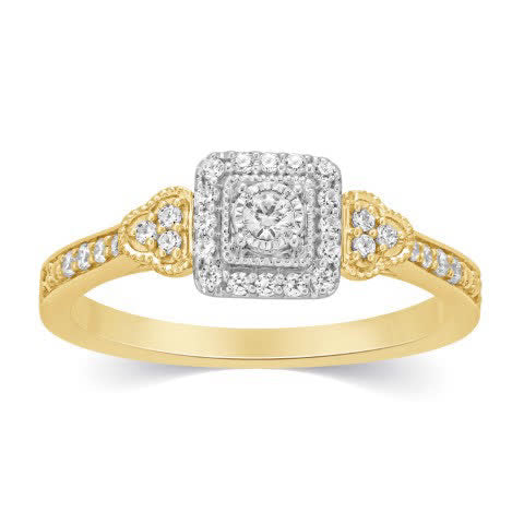 10K 0.25CT D-LADIES RINGS