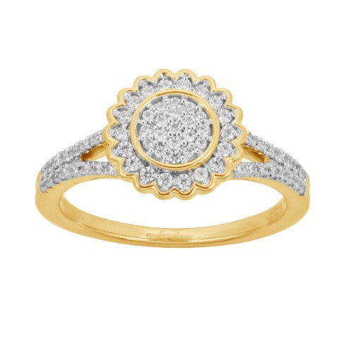 CLOSEOUT 10KT 0.33CT D-LADIES RING