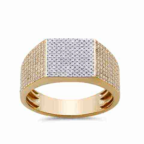10KT 0.73 CT D-MENS RING