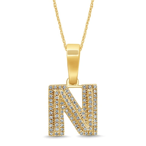 10KT 0.15- 0.16CT D-MICROPAVE INITIAL "N"