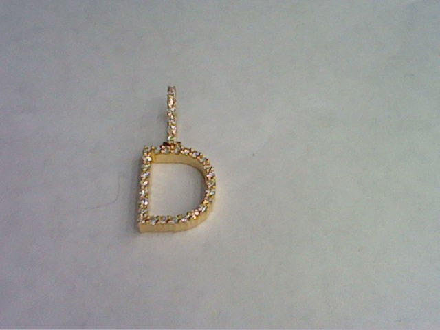 10KT 0.47- 0.54 CT D-DARK POLISH INITIAL "D"