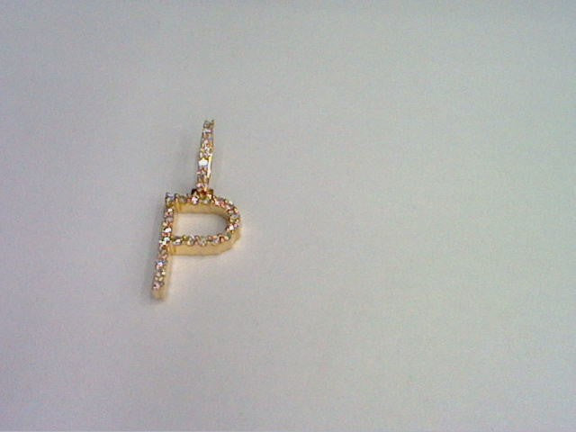10KT 0.38-0.43CT D-DARK POLISH INITIAL "P"