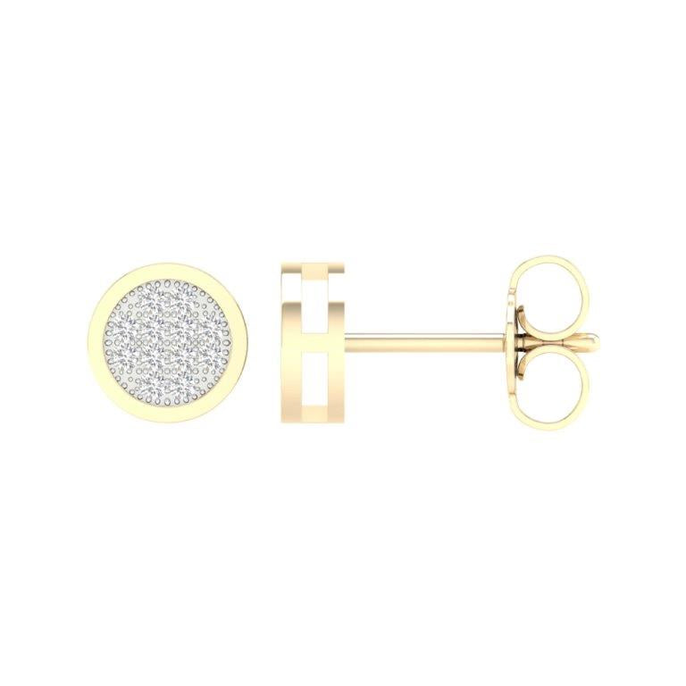 10KT 0.05CT D-EARRINGS