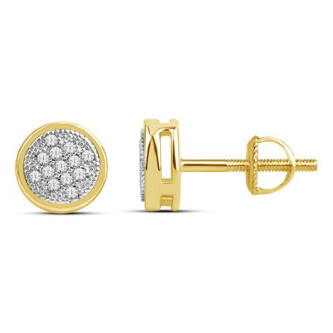 10KT 0.10CT D-EARRINGS