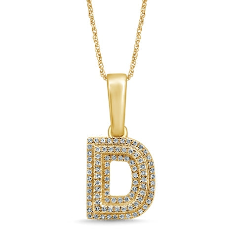 10KT 0.15- 0.16CT D-MICROPAVE INITIAL "D"