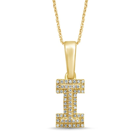 10KT 0.10- 0.12CT D-MICROPAVE INITIAL "I"