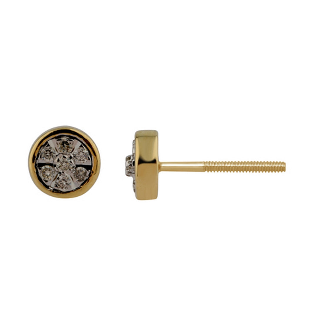 10KT 0.11CT D-EARRINGS