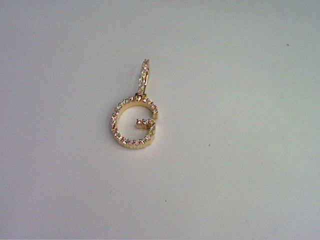 10KT 0.48- 0.55CT D-DARK POLISH INTIAL "G"