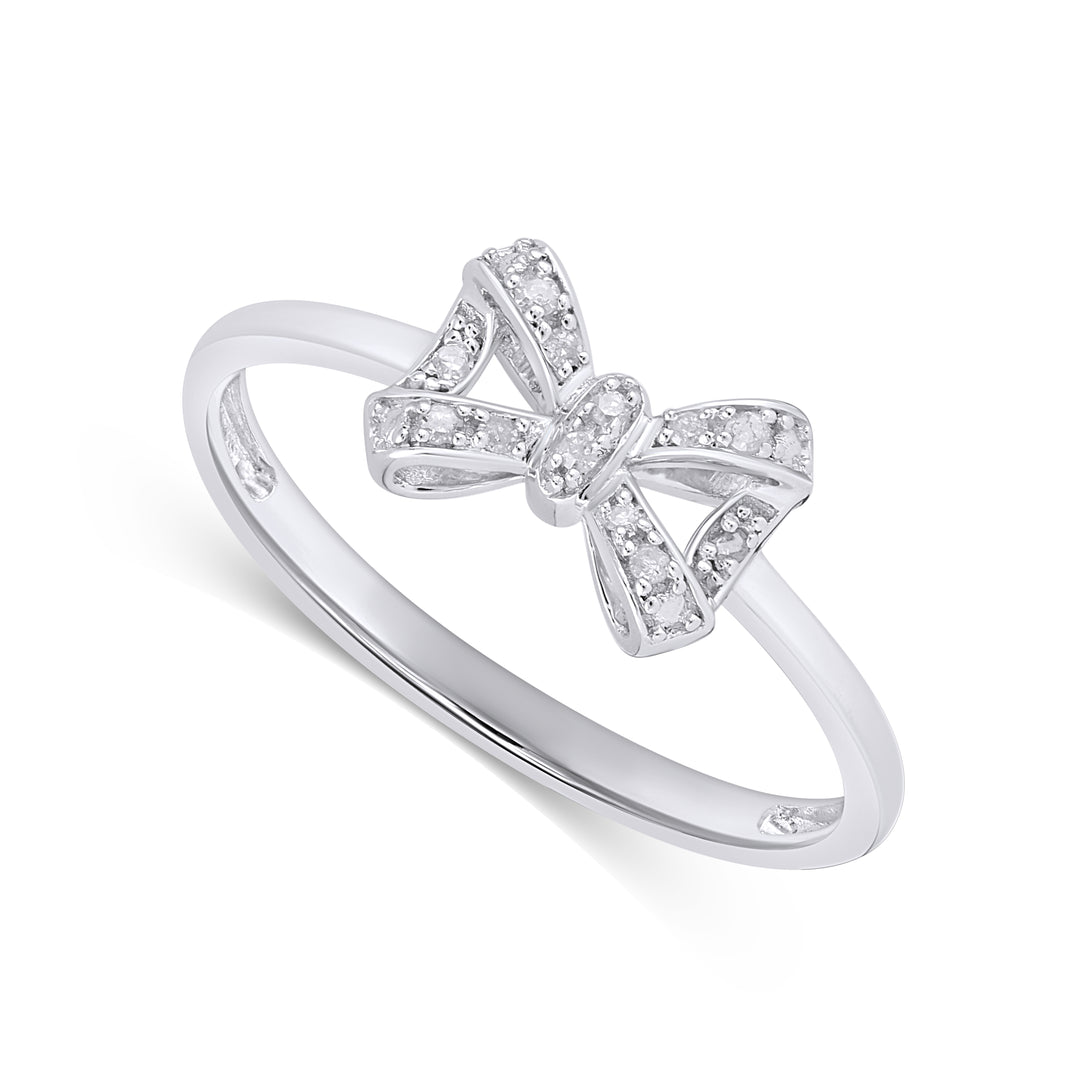 925 SS 0.05CT D-LADIES RING