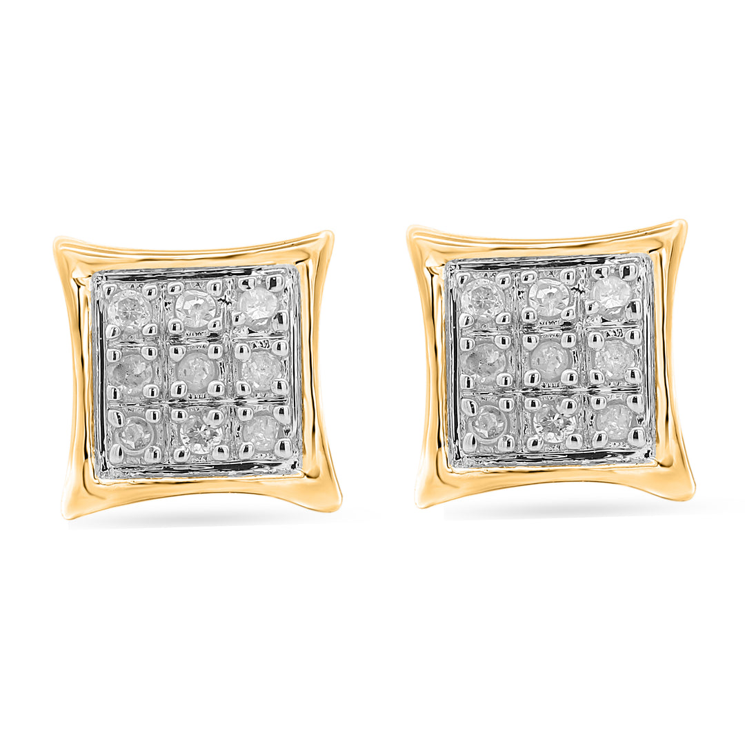 CLOSEOUT 10KT 0.04-0.05 CT D-EARRINGS "KITE"