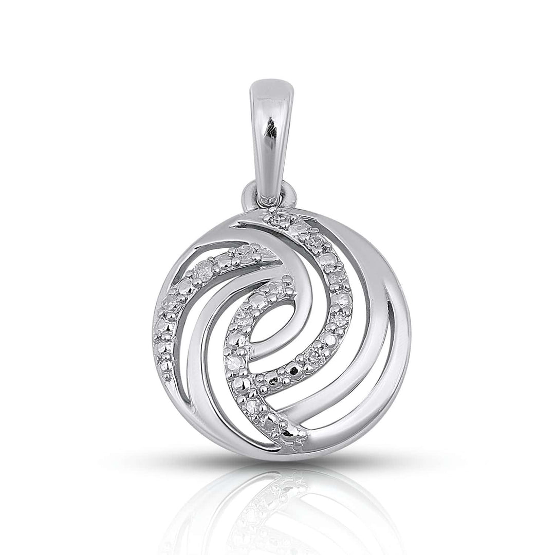 925 SS 0.05CT D- LADIES PENDANT