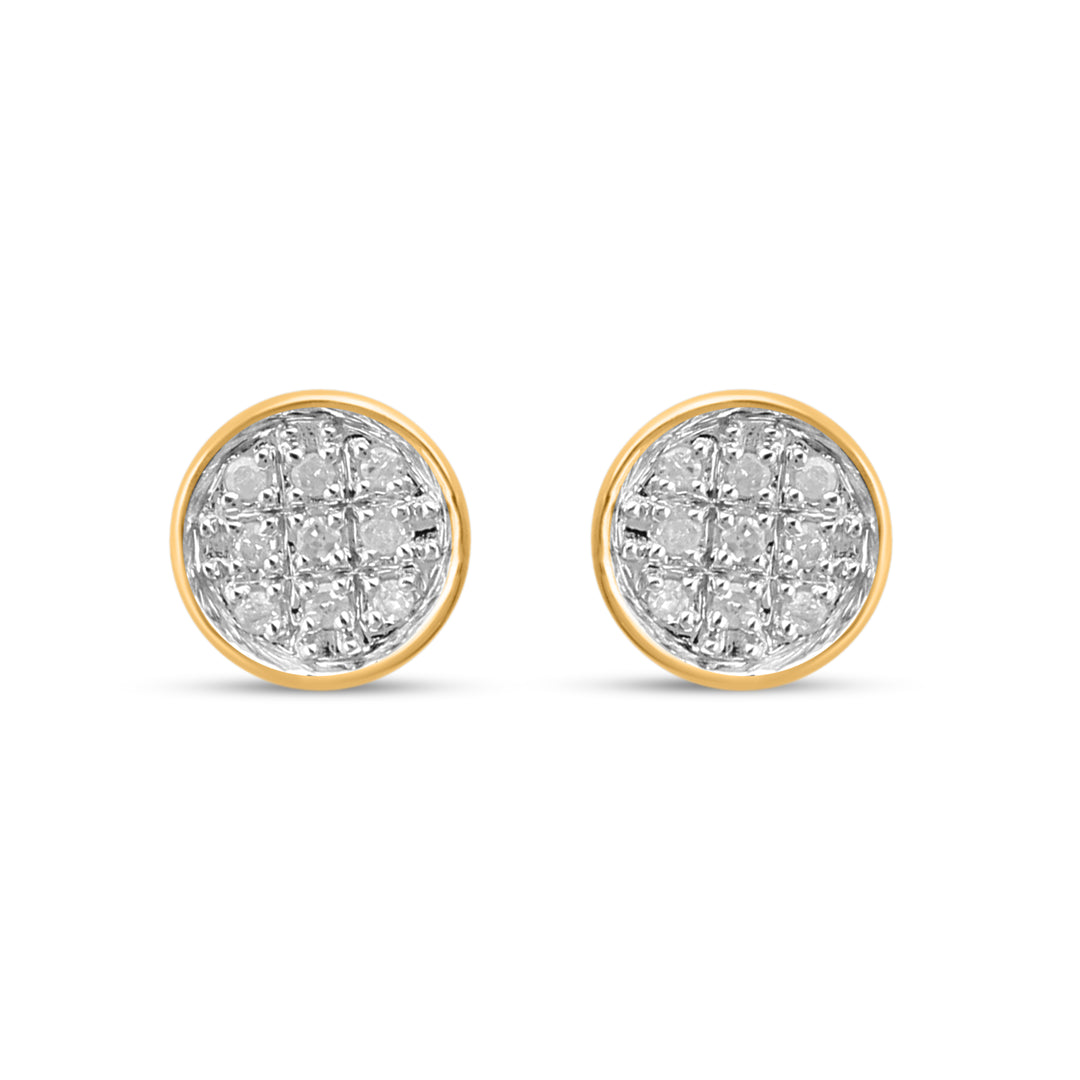 CLOSEOUT 10KT 0.05CT D-EARRINGS
