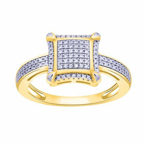 CLOSEOUT 10KT 0.22-0.25CT D-MICROPAVE RING