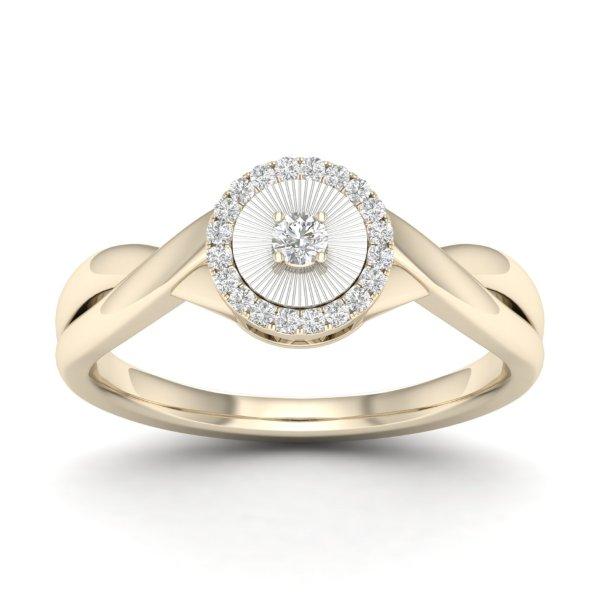 CLOSEOUT 10KT 0.12CT D-LADIES RING