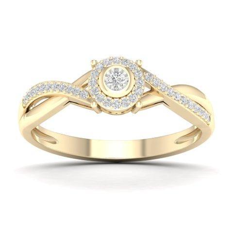 CLOSEOUT 10KT 0.10-0.11CT D-LADIES RING