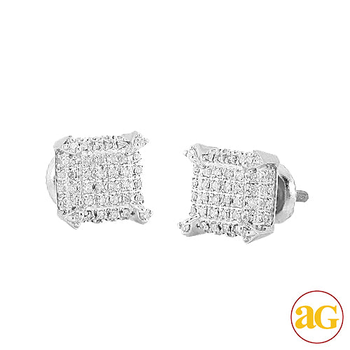 10KW 0.40CTW DIAMOND DICE EARRINGS