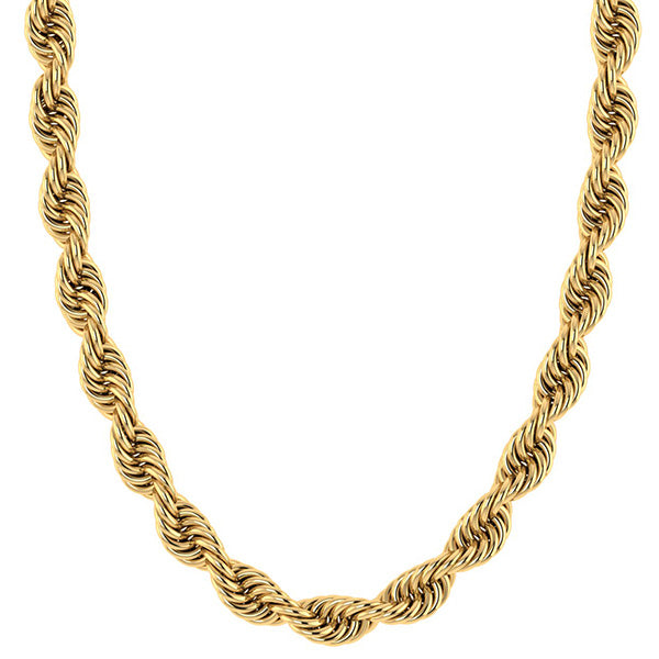 GOLD SEMI SOLID ROPE CHAINS 10K / 14K