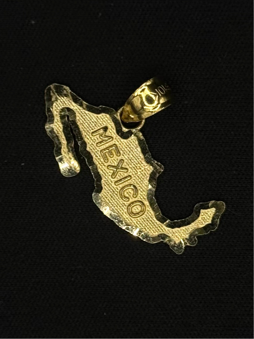 10K GOLD MEXICO PENDANT