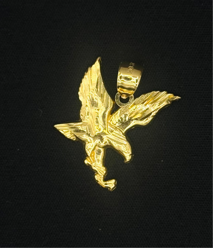 10K GOLD EAGLE SHAPE PENDANT