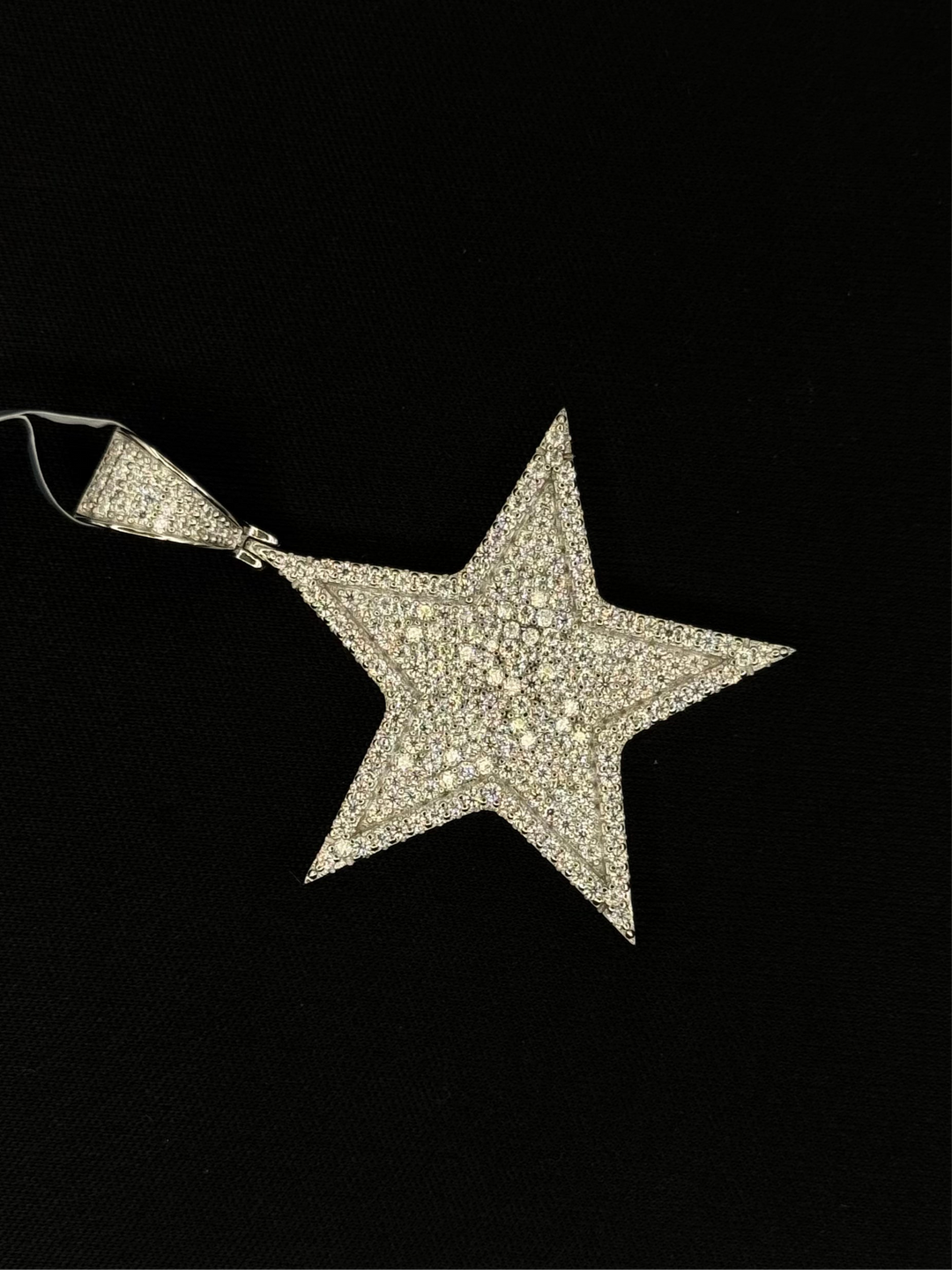 925 SILVER MOISSANITE STAR PENDANT