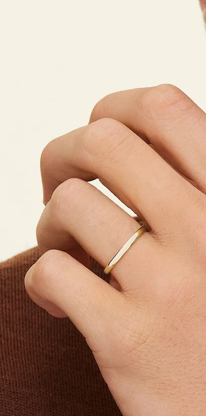 GOLD WEDDING BAND 2MM