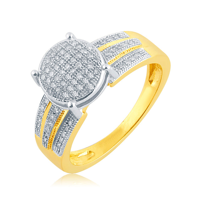 CLOSEOUT 10KT 0.25CT D-LADIES MICROPAVE RING