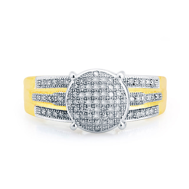 CLOSEOUT 10KT 0.25CT D-LADIES MICROPAVE RING