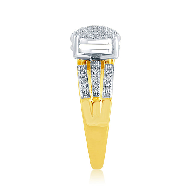CLOSEOUT 10KT 0.25CT D-LADIES MICROPAVE RING