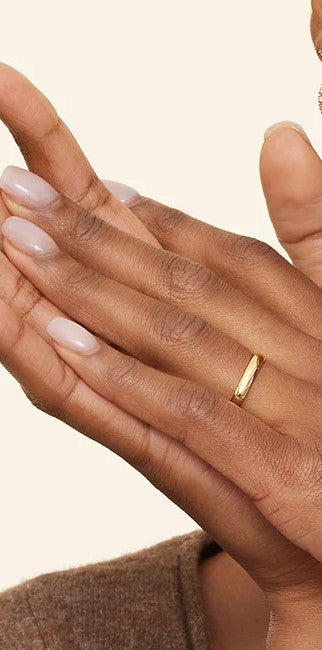 GOLD WEDDING BAND 3MM