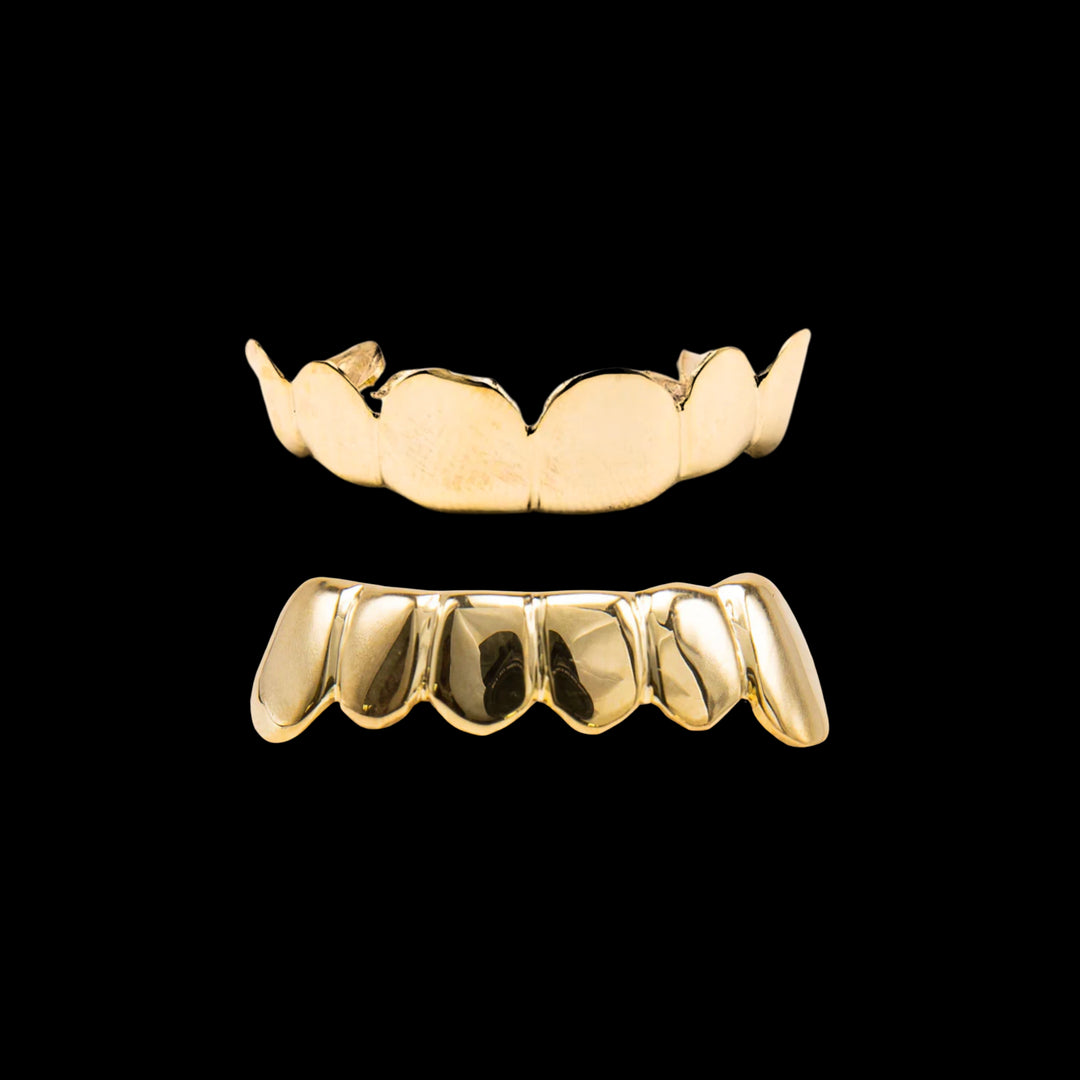10k Solid Gold Grillz 6 Set