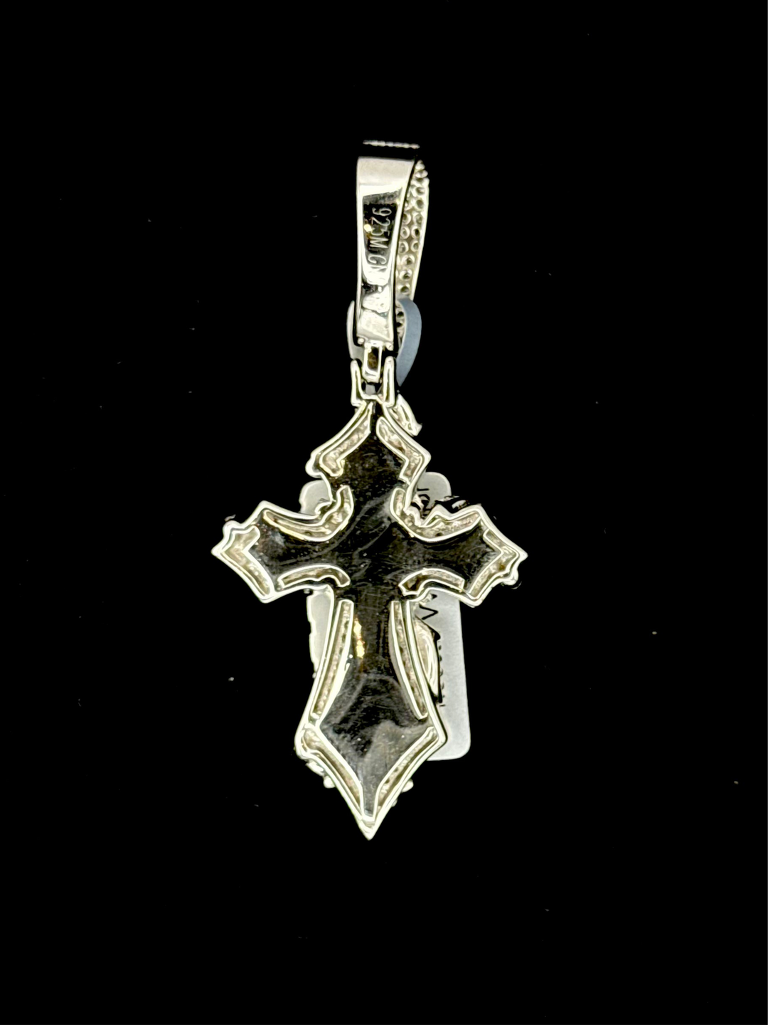 925 SILVER MOISSANITE FANCY CROSS PENDANT
