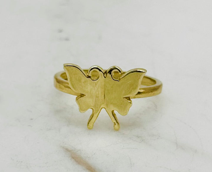 10K GOLD BUTTERFLY RING