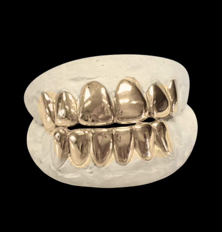 10k Solid Gold Grillz 6 Set