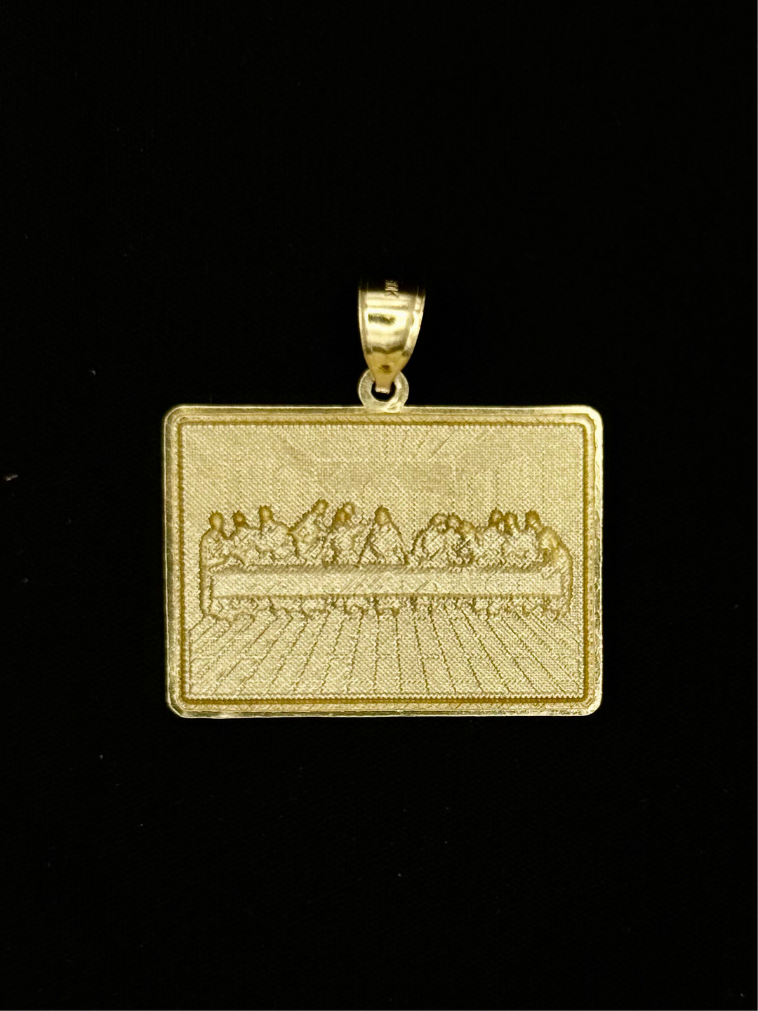 10K GOLD TWO TONE LAST SUPPER 3D PENDANT