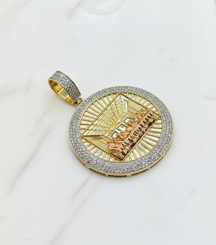 10K GOLD WITH DIAMONDS LAST SUPPER PENDANT