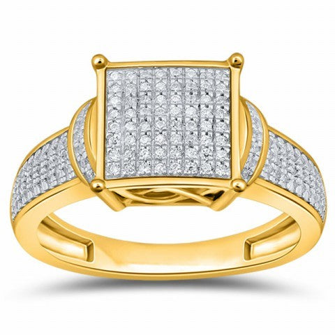 CLOSEOUT 10KT 0.28-0.33CT D-LADIES MICROPAVE RING