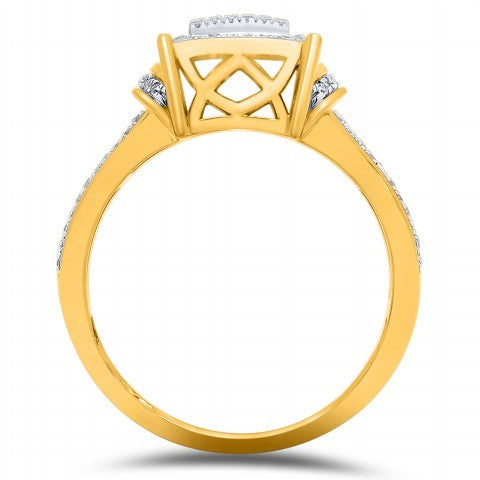 CLOSEOUT 10KT 0.28-0.33CT D-LADIES MICROPAVE RING