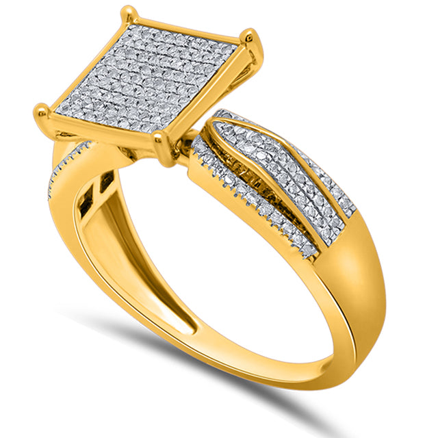 CLOSEOUT 10KT 0.22-0.28CT D-LADIES MICROPAVE RING